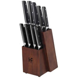 Darrahopens Home & Garden > Kitchenware > Kitchen Knives 10 Piece Knife Block Set - High Carbon Stainless Steel Cutlery with Hardwood Block In Australia - Darrahopens