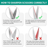Darrahopens Home & Garden > Kitchenware > Kitchen Knives 4-in-1 Knife Sharpener - Professional with Scissor Sharpener - 4-Position Pull-Through Sharpener for Kitchen Knives