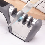 Darrahopens Home & Garden > Kitchenware > Kitchen Knives 4-in-1 Knife Sharpener - Professional with Scissor Sharpener - 4-Position Pull-Through Sharpener for Kitchen Knives
