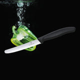 Darrahopens Home & Garden > Kitchenware > Kitchen Knives 6x Victorinox Standard Wavy Edge Steak and Tomato Knife - Black