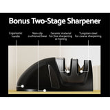 Darrahopens Home & Garden > Kitchenware > Kitchen Knives 7-Piece Kitchen Knife Set with Sharpener, Stainless Steel Non-Stick Blades