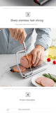 Darrahopens Home & Garden > Kitchenware > Kitchen Knives A stainless steel cheese slicer with scales-With scale