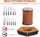 Darrahopens Home & Garden > Kitchenware > Kitchen Knives CARLA HOME Rolling Knife Sharpener Kit with 5 Magnetic Angles (12°/15°/17°/19°/22°) for Chef & Home Kitchen Use