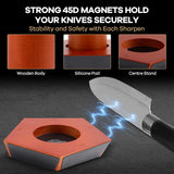 Darrahopens Home & Garden > Kitchenware > Kitchen Knives CARLA HOME Rolling Knife Sharpener Kit with 5 Magnetic Angles (12°/15°/17°/19°/22°) for Chef & Home Kitchen Use