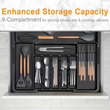 Darrahopens Home & Garden > Kitchenware > Kitchen Knives kitchen utensil set, organizer tray, wooden look handles, stainless steel utensils, heat resistant kitchen tools, Australian kitchenware, home cook essentials, non-stick safe utensils, kitchen drawer organizer, cooking utensils set