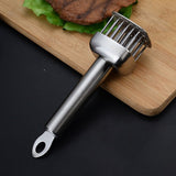 Darrahopens Home & Garden > Kitchenware > Kitchen Knives Silver White meat tenderizer, stainless steel, kitchen tool, tender meat, cooking essential, Australian kitchen, beef tenderizer, chicken tenderizer, marinating tool, kitchen gadget