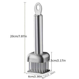 Darrahopens Home & Garden > Kitchenware > Kitchen Knives Silver White meat tenderizer, stainless steel, kitchen tool, tender meat, cooking essential, Australian kitchen, beef tenderizer, chicken tenderizer, marinating tool, kitchen gadget