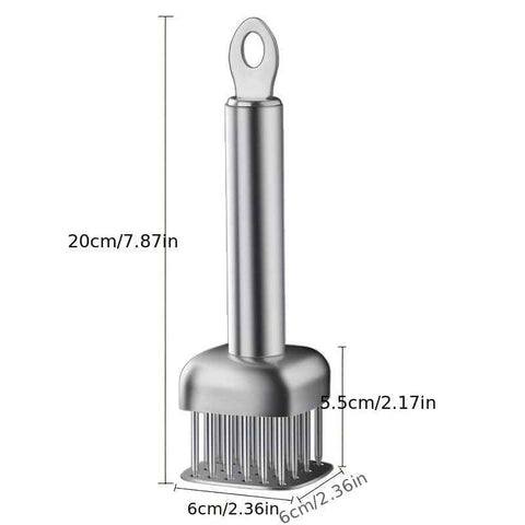 Darrahopens Home & Garden > Kitchenware > Kitchen Knives Silver White meat tenderizer, stainless steel, kitchen tool, tender meat, cooking essential, Australian kitchen, beef tenderizer, chicken tenderizer, marinating tool, kitchen gadget