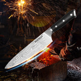 Darrahopens Home & Garden > Kitchenware > Kitchen Knives Warmot 3-Piece High Carbon Stainless Steel Cooking Knife Triple Riveted Handle with Gift Box(997-3)