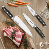 Darrahopens Home & Garden > Kitchenware > Kitchen Knives Warmot 3-Piece High Carbon Stainless Steel Ultra Chef Knife Set with Gift Box (317-3)