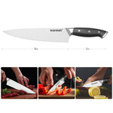 Darrahopens Home & Garden > Kitchenware > Kitchen Knives Warmot 3-Piece High Carbon Stainless Steel Ultra Chef Knife Set with Gift Box (317-3)