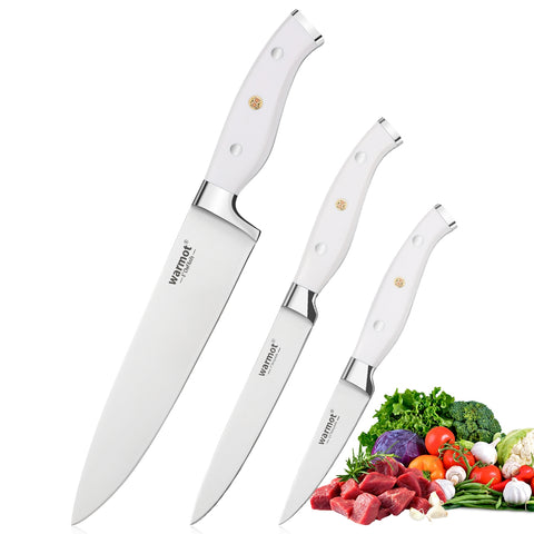 Darrahopens Home & Garden > Kitchenware > Kitchen Knives Warmot 3-Piece Ultra Sharp Chefs Knife Set with Gift Box (956-3)