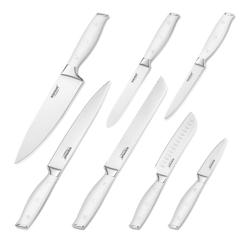 Darrahopens Home & Garden > Kitchenware > Kitchen Knives Warmot 7-Piece Ultra Sharp Chefs Knife Set with Gift Box (888-7)