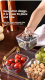 Darrahopens Home & Garden > Kitchenware > Kitchen Utensils 1-Piece 8-Compartment Snack Tray, BPA-Free Plastic Food-Grade Snack Organizer, Perfect for Nuts, Fruits, Candies, Potato Chips - Elegant Gold Decor for Home Entertainment, Party Snack Table Decoration, Party Snack Storage Box | Gold-Plated Tray