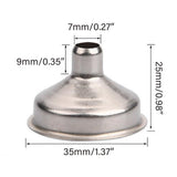 Darrahopens Home & Garden > Kitchenware > Kitchen Utensils 10 PCS Stainless Steel Small Funnel Set for Hip Flasks Camping Kitchen Use