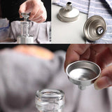 Darrahopens Home & Garden > Kitchenware > Kitchen Utensils 10 PCS Stainless Steel Small Funnel Set for Hip Flasks Camping Kitchen Use