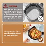 Darrahopens Home & Garden > Kitchenware > Kitchen Utensils 100 Pcs 16cm Round Disposable Unbleached Silicone Paper Dish Air-fryer Liner