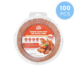 Darrahopens Home & Garden > Kitchenware > Kitchen Utensils 100 Pcs 16cm Round Disposable Unbleached Silicone Paper Dish Air-fryer Liner
