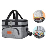 Darrahopens Home & Garden > Kitchenware > Kitchen Utensils 10L Insulated Lunch Bag Waterproof Cooler Bag with Strap for Picnic Work Travel