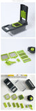 Darrahopens Home & Garden > Kitchenware > Kitchen Utensils 14-in-1 Vegetable Chopper (3 Blades+Spoon-shaped Tool)
