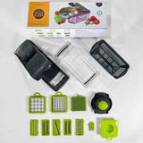 14-in-1 Vegetable Chopper (3 Blades+Square Tool)