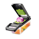 Darrahopens Home & Garden > Kitchenware > Kitchen Utensils 16-In-1 Multi-Functional Vegetable Chopper – Professional Onion Chopper with Handle, Kitchen Food Grater & Dicer with Containe In Australia - Darrahopens