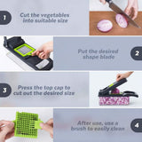 Darrahopens Home & Garden > Kitchenware > Kitchen Utensils 16-In-1 Multi-Functional Vegetable Chopper – Professional Onion Chopper with Handle, Kitchen Food Grater & Dicer with Containe In Australia - Darrahopens