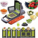 Darrahopens Home & Garden > Kitchenware > Kitchen Utensils 16-In-1 Multi-Functional Vegetable Chopper – Professional Onion Chopper with Handle, Kitchen Food Grater & Dicer with Containe In Australia - Darrahopens