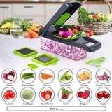 Darrahopens Home & Garden > Kitchenware > Kitchen Utensils 16-In-1 Multi-Functional Vegetable Chopper – Professional Onion Chopper with Handle, Kitchen Food Grater & Dicer with Containe In Australia - Darrahopens