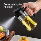 Darrahopens Home & Garden > Kitchenware > Kitchen Utensils 2-in-1 Precision Oil Control Bottle: Spray/Dispense Dual Modes, Leak-Proof, Effortless, Hands-Free.