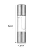 Darrahopens Home & Garden > Kitchenware > Kitchen Utensils 2 Pack 2-in-1 Stainless Steel Manual Spice Grinder Dual Head Salt and Pepper Mill with Adjustable Coarseness for Australian BBQ Kitchen and Travel