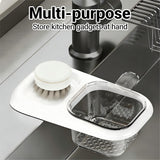 Darrahopens Home & Garden > Kitchenware > Kitchen Utensils 2-Pack Kitchen Sink Drain Basket – White Suction Mount Strainer for Food Waste, Tea Leaves & Vegetables – Space-Saving Filter with Top Storage (White)