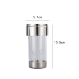 Darrahopens Home & Garden > Kitchenware > Kitchen Utensils 2 pack Mesh Shaker or Salt Shaker, Stainless Steel Salt Dispenser, Clear Acrylic Seasoning Fine Mesh Shaker with Rotating Cover, 4.23 Ounces (120 Milliliter)