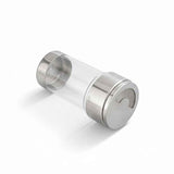 Darrahopens Home & Garden > Kitchenware > Kitchen Utensils 2 pack Mesh Shaker or Salt Shaker, Stainless Steel Salt Dispenser, Clear Acrylic Seasoning Fine Mesh Shaker with Rotating Cover, 4.23 Ounces (120 Milliliter)