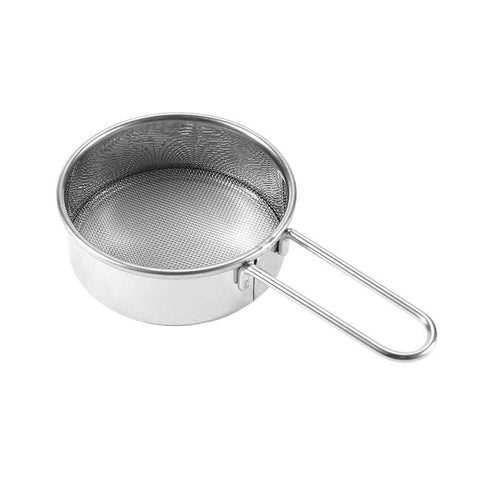 Darrahopens Home & Garden > Kitchenware > Kitchen Utensils 2 pack Stainless Steel Strainer with Long Handle, Flour Sieve Mini Small Flour Sifter Drainer for Baking, Powder, Sugar and Coffee Pastas Tea Strainer - Diameter 2.5 Inch