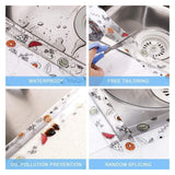 Darrahopens Home & Garden > Kitchenware > Kitchen Utensils 2-Pack Waterproof Self-Adhesive Sealant Tape – Transparent PVC Edge Strip for Kitchen, Bathroom, Sink, Toilet, and Wall Corners – Easy to Cut and Clean (Pattern2)