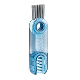 Darrahopens Home & Garden > Kitchenware > Kitchen Utensils 2-Packs 3-in-1 Blue Portable & Compact U-Shape Deeply-Cleaning Brush - Multi-Functional Gap Scrubber for Lids, Mugs, and Baby Bottles