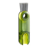 Darrahopens Home & Garden > Kitchenware > Kitchen Utensils 2-Packs 3-in-1 Green Portable & Compact U-Shape Deeply-Cleaning Brush - Multi-Functional Gap Scrubber for Lids, Mugs, and Baby Bottles