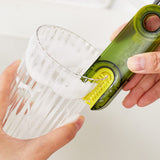 Darrahopens Home & Garden > Kitchenware > Kitchen Utensils 2-Packs 3-in-1 Green Portable & Compact U-Shape Deeply-Cleaning Brush - Multi-Functional Gap Scrubber for Lids, Mugs, and Baby Bottles