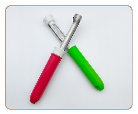 Darrahopens Home & Garden > Kitchenware > Kitchen Utensils 2 PCS 2-in-1 Apple Corer & Peeler Stainless Steel Fruit Prep Tool Red & Green Set Kitchen Gadget