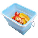 Darrahopens Home & Garden > Kitchenware > Kitchen Utensils 2 Pcs Blue Collapsible Silicone Food Storage Container - Microwave & Freezer Safe Lunch Box