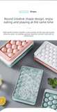 Darrahopens Home & Garden > Kitchenware > Kitchen Utensils 2 PCS Large Diamond Ice Cube Trays with Lids 4 Cavity Geometric Sphere Ice Ball Maker Mould Stackable Hard Plastic for Whiskey Cocktails Blue