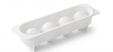 Darrahopens Home & Garden > Kitchenware > Kitchen Utensils 2 PCS Large Diamond Ice Cube Trays with Lids 4 Cavity Geometric Sphere Ice Ball Maker Mould Stackable Hard Plastic for Whiskey Cocktails White