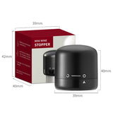 Darrahopens Home & Garden > Kitchenware > Kitchen Utensils 2-PCS Mini Red Wine Stopper Leak Proof Food Grade Silicone Vacuum Seal Reusable Wine Bottle Cap for Freshness Preservation Australian Home Use Black