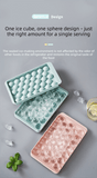 Darrahopens Home & Garden > Kitchenware > Kitchen Utensils 2 PCS Round Ice Cube Trays with Lids 14 Cavity Sphere Ice Ball Maker Mould Stackable Hard Plastic Easy Release for Whiskey Cocktails Pink