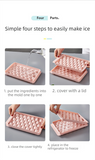 Darrahopens Home & Garden > Kitchenware > Kitchen Utensils 2 PCS Round Ice Cube Trays with Lids 14 Cavity Sphere Ice Ball Maker Mould Stackable Hard Plastic Easy Release for Whiskey Cocktails White