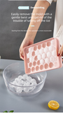 Darrahopens Home & Garden > Kitchenware > Kitchen Utensils 2 PCS Round Ice Cube Trays with Lids 14 Cavity Sphere Ice Ball Maker Mould Stackable Hard Plastic Easy Release for Whiskey Cocktails White