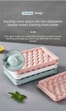 Darrahopens Home & Garden > Kitchenware > Kitchen Utensils 2 PCS Round Ice Cube Trays with Lids 14 Cavity Sphere Ice Ball Maker Mould Stackable Hard Plastic Easy Release for Whiskey Cocktails White