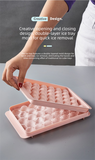 Darrahopens Home & Garden > Kitchenware > Kitchen Utensils 2 PCS Round Ice Cube Trays with Lids 33 Cavity Sphere Ice Ball Maker Mould Stackable Hard Plastic Easy Release for Cocktails Whiskey White