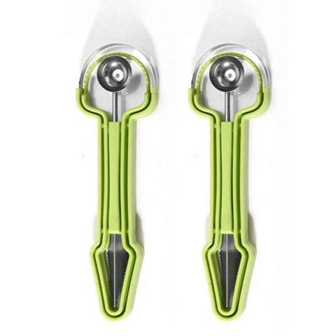 Darrahopens Home & Garden > Kitchenware > Kitchen Utensils 2-Piece 3-in-1 Stainless Steel Fruit Carving Scoop, Multi-Function Melon Seed Remover Kitchen Tool